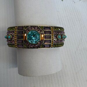 Women's Heidi Daus Bracelet & Ring Sz 8 Very Heavy